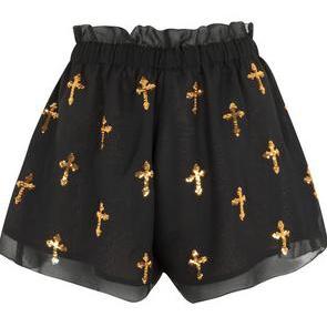 Chiffon Cross Shorts